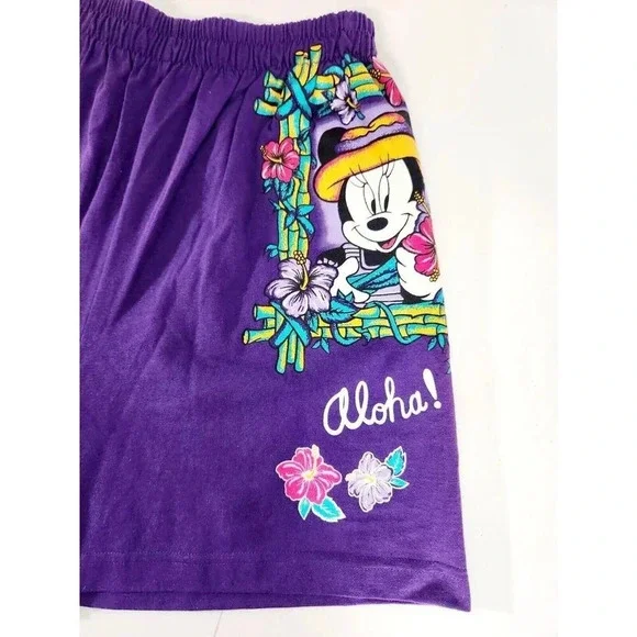VTG 90s Disney Mickey Minnie Mouse Unlimited Jerry Leigh Shorts Hawaiian… - Picture 2 of 8